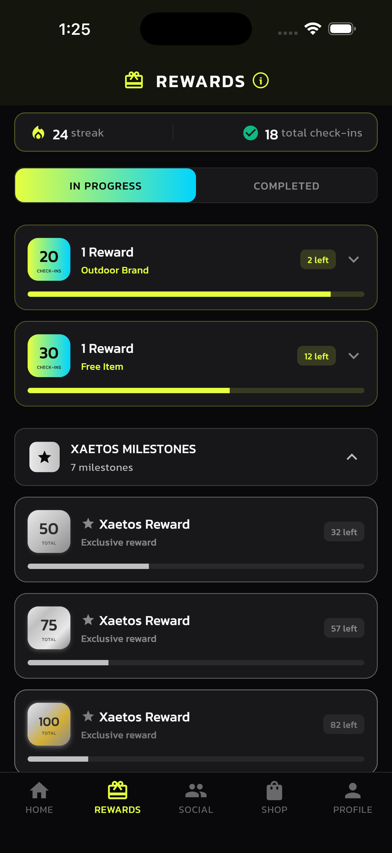 Xaetos Rewards